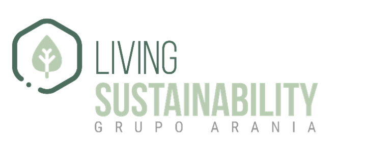 Logotipo Living Sustainability Grupo Arania